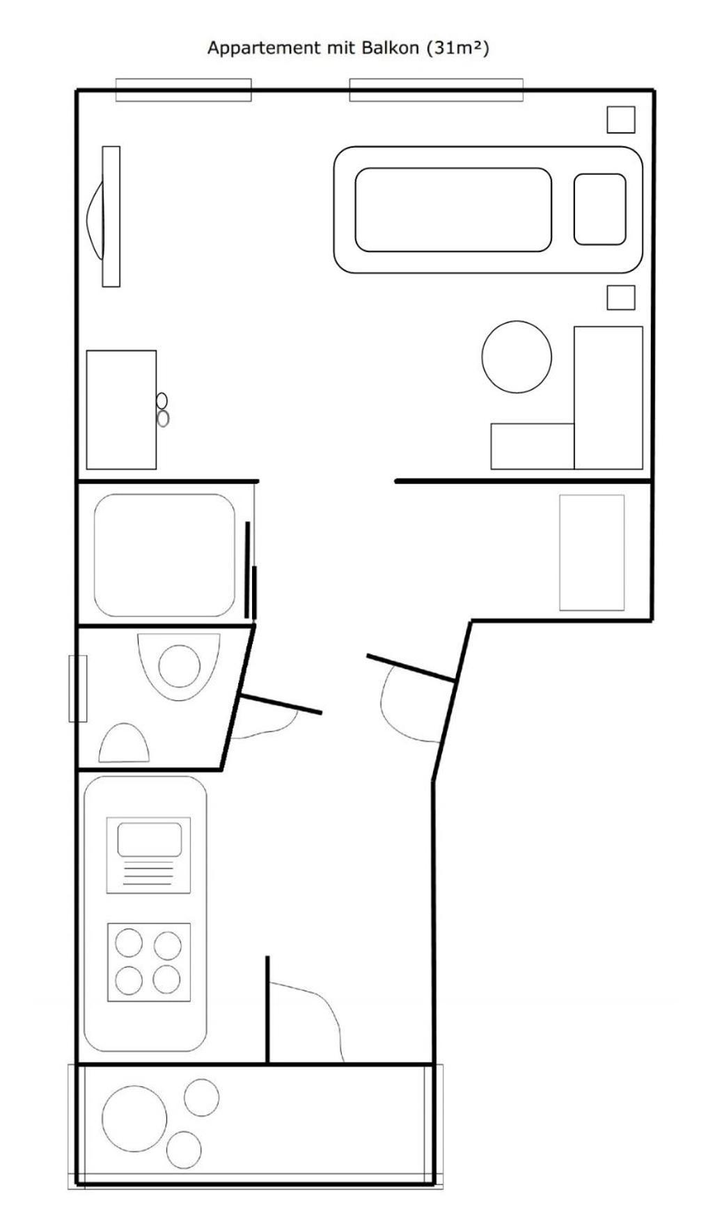 Citywohnungen Halle  חדר תמונה